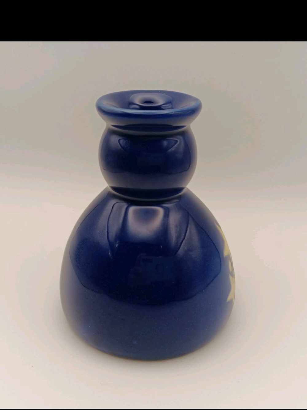 Cobalt Blue Sandstone Candle Holder with Stars - Picture 5 of 14